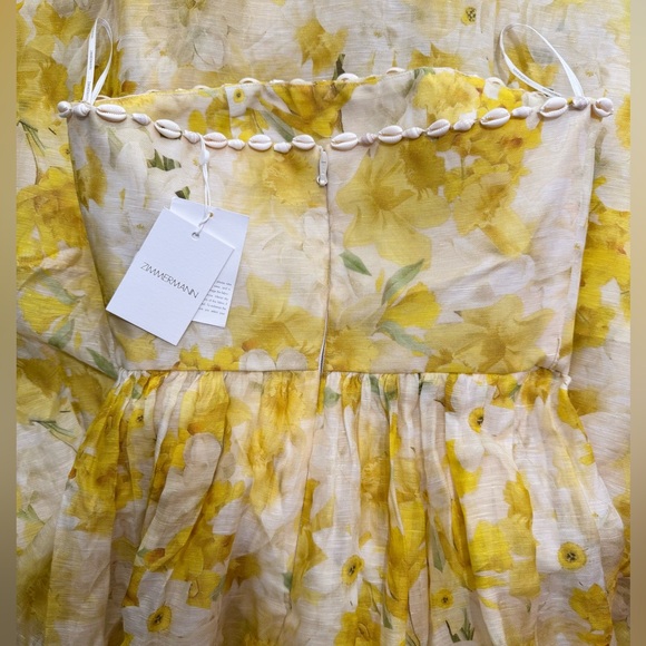 ZIMMERMANN Wonderland Floral Strapless Gown maxi Floral Dress - Picture 10 of 15